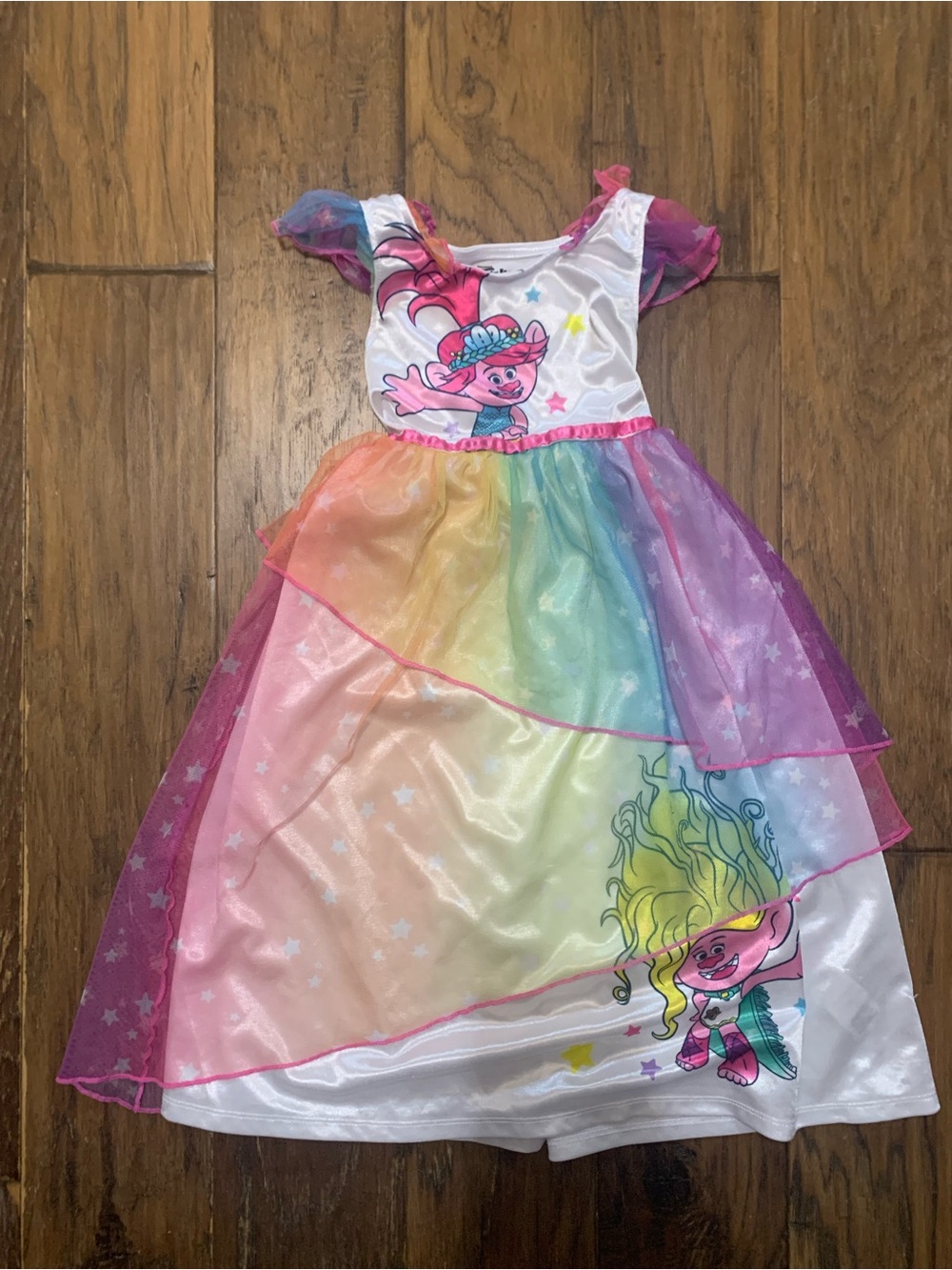 Dreamworks Pink & Multicolor Trolls Rainbow Nightgown